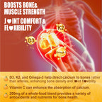 Vitamin D3 K2 Gummies 5000IU / 10,000 IU with Omega-3 250mg+K2(MK-7) 100mcg -5X Absorption Than Standard D3K2,with Vitamin C,Zinc,and 5 Organic Vegetables,Supports Bone & Teeth Strength, Immune,1 Pack