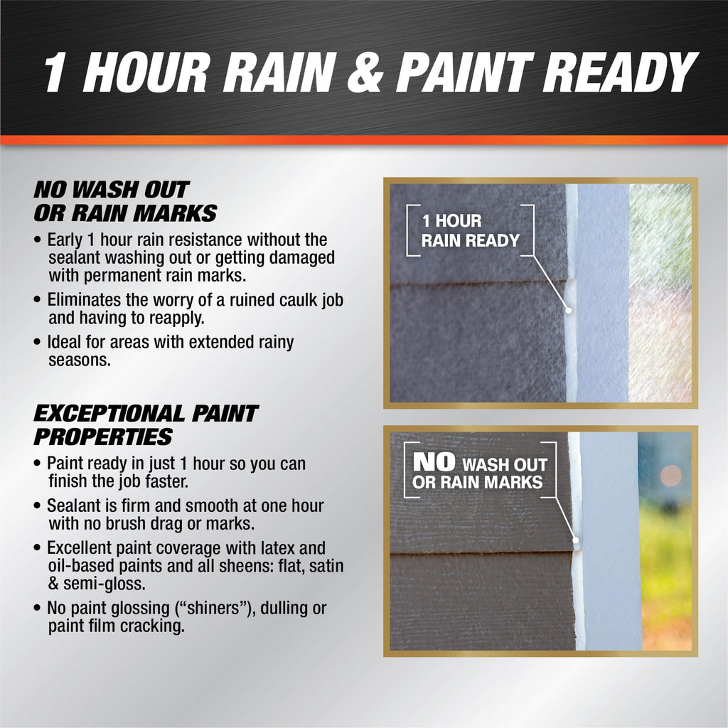 DAP Dynaflex Ultra Advanced Exterior Sealant, Light Gray, 10.1 Oz (7079818219) (Pack of 12)