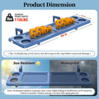 Poolside Bar, 44"×12" Poolside Bar Table with Adjustable Support Bracket Fits Above-ground Pools, Swim Up Bars Capacity Up to 110lbs, Patio Poolside Table Smart Fold ＆Weather Resistant Stable Tabletop
