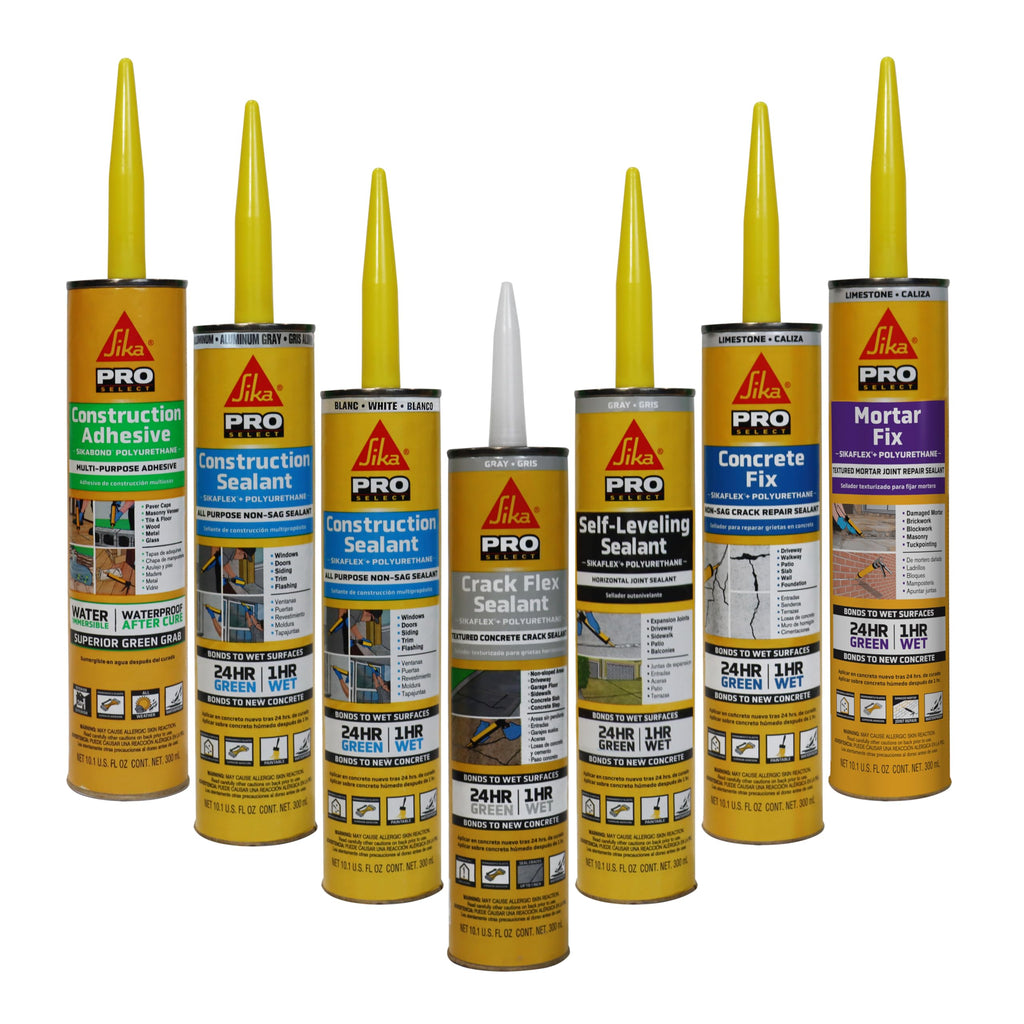 SIKA Sikaflex Construction Sealant - Aluminum Gray, Paintable Polyurethane, All-Purpose for Sealing Joints & Gaps, 10.1 fl. oz Cartridge - Weatherproof, Durable, Self-Leveling, Non-Corrosive