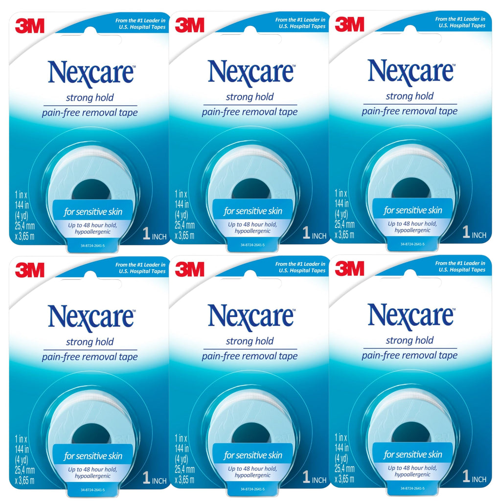 Nexcare Strong Yet Pain Free Tape, Tears Easily, For Sensitive Skin, 1 Roll
