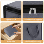 Fab totes 6 Pack Storage Bags for Clothes Blanket Storage Bins with Lids
