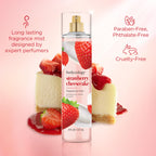 Bodycology Long-Lasting Fragrance Body Mist, Strawberry Cheesecake, 8 fl oz