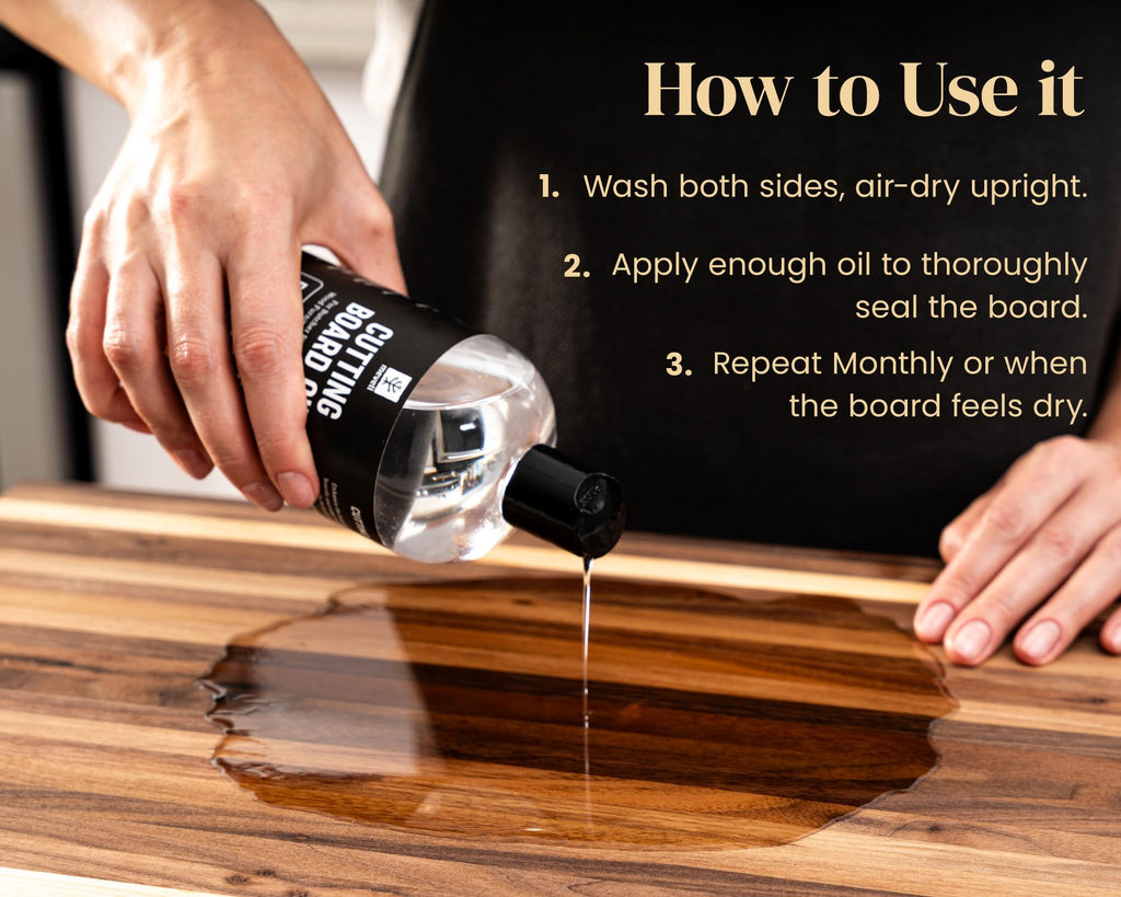 Mevell Food Grade Mineral Oil for Wood Cutting Board - 16oz, Food Safe USP Certified Cutting Board Oil & Butcher Block Conditioner for Bamboo Boards, Marble, Soapstone, Stainless Steel, Made in USA