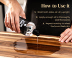 Mevell Food Grade Mineral Oil for Wood Cutting Board - 16oz, Food Safe USP Certified Cutting Board Oil & Butcher Block Conditioner for Bamboo Boards, Marble, Soapstone, Stainless Steel, Made in USA