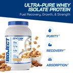Evogen Isoject - Whey Protein Isolate | Ultra-Pure Whey Protein Powder with Ignitor Enzymes, BCAAs, and EAAs | Enhanced Absorption & Recovery | Cinnamon Crunch | 26 Servings