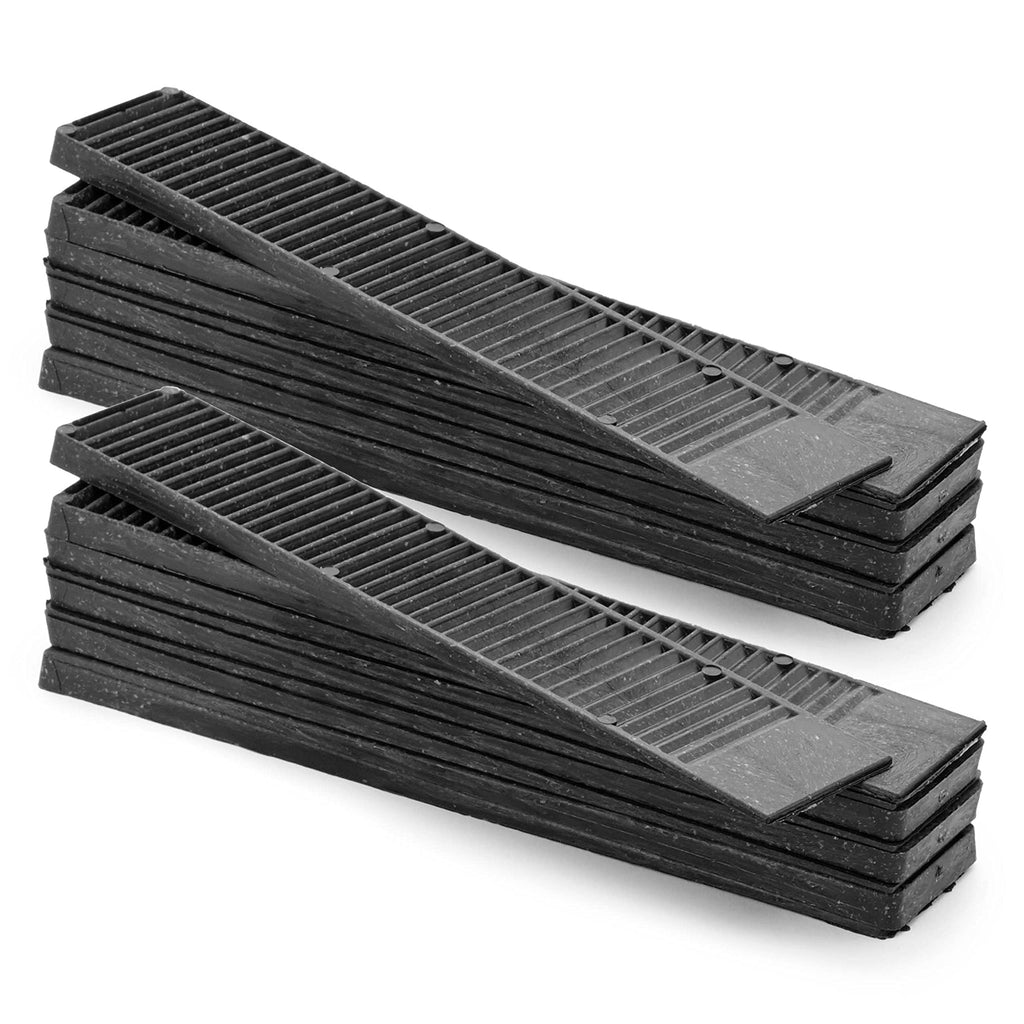 Composite Shims (12 Pack) - Hard Composite Shims for Home Improvement - Never Rot for Leveling - Restaurant Table Levelers - Table Wedges - Toilet Levelers - DIY Furniture Levelers - Stock Your Home