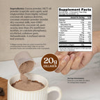 Bulletproof Chocolate Collagen Peptides Powder with MCT Oil, 14.3 Ounces, Grass-Fed Collagen Protein for Skin, Bone and Joint Support, Pasture Raised, No Added Hormones