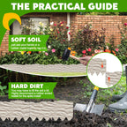 Garden Edging Borders with 20-Pack Stakes, 20FT Flower Bed No Dig Edgings