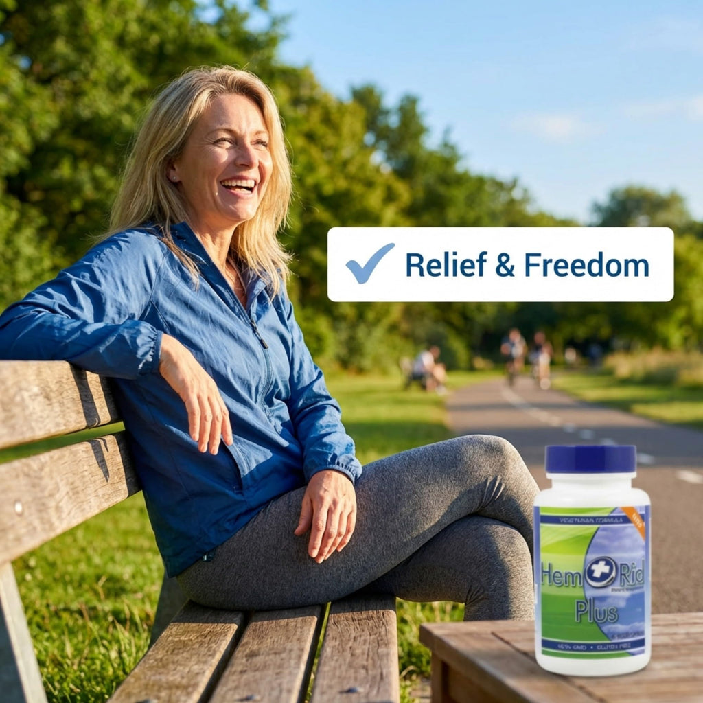 HemRid Plus Advanced Herbal Comfort Formula - 45 Veggie Capsules for Enhanced Comfort & Wellness, Featuring Horse Chestnut, Witch Hazel & More - Proudly Made in the USA