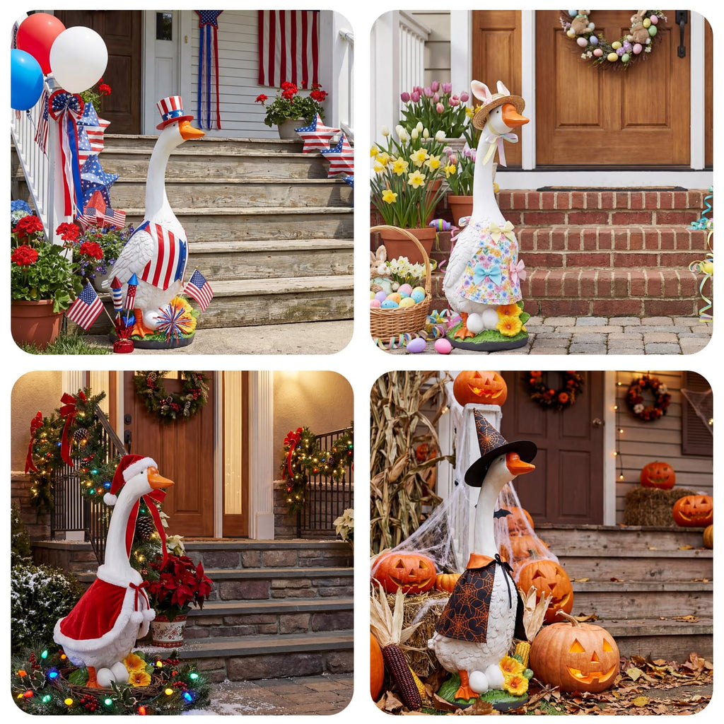 vchin Large Porch Goose Statue, 23 inch Large Porch Goose Statue