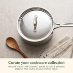 Cuisinart Chef's Classic Stainless Steel 1.5 Qt. Saucepan with Lid, 719-16
