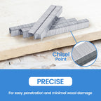meite Staple Gun Staples, 9/16 Inch Length Heavy Duty T50 Staples, Galvanized, 20 Gauge 3/8 Inch Crown, Compatible with T50 Staple Gun, Ideal for Upholstery, Construction, Furniture (1,512 Counts)
