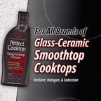 HOPE'S Perfect Cooktop Glass and Ceramic Cooktop and Stove Top Cleaner, Fast Acting and Removes Burnt on Stains from Glass Ceramic Smooth Top Ranges with its No Rinse Formula, 10.6 Oz, Pack of 3