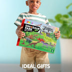 JOYIN Dinosaur Toys with Activity Play Mat & Storage Cage, 19 PCS Realistic Dinosaur Figures & Trees for Toddlers Kids Ages 3-5, Ideal for Boys and Girls Gift