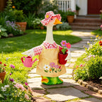 Gardener Porch Goose Outfit Fits 23'' Cement Goose Statue
