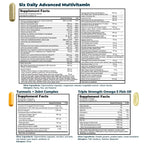 Nature's Lab Daily Vitamin Packs for Men & Women - Multivitamin + Triple Strength Omega 3 Fish Oil + Turmeric Joint Support Gold Ultimate Wellness Pack - 60 Packets