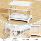 Kmiectse Clear Storage Bins with Lids - 4 Tier 23qt Plastic Stackable Bins