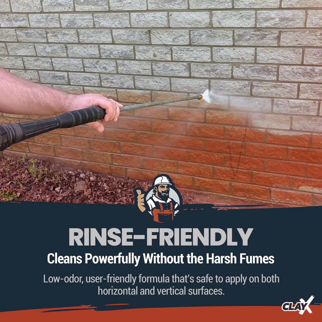 RadonSeal Clay-X Red Clay Stain Remover for Concrete, Brick & Masonry