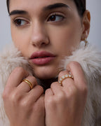 PAVOI White Gold Eternity Ring for Women