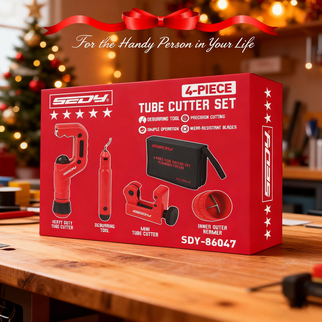 Ultimate Tube Cutter Set - Heavy Duty Pipe Cutter 3/16"-2" OD, Mini Tube Cutter 1/8"-7/8", Deburring Tool - for Copper, Aluminum, PVC Pipes - High-Quality Cutting & Deburring Tools for Professionals