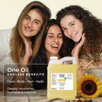 Organic Vitamin E Oil Bulk - 32oz USDA Certified 100% All Natural Plant Based - Light and Unscented Great for Scars After Surgery - For Face, Skin and Nails - Anti-Aging, Reduce Appearance of Wrinkles