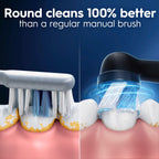Oral-B iO Series Ultimate Clean Electric Toothbrush Replacement Brush Heads for an Oral-B Electric Toothbrush, 4 Count, Black