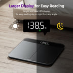 Ovutek Bathroom Scales Digital Weight, Topnotch Quality 450lb Weight Scale, Most Accurate to 0.05lb, Automatic Weighing Scale for Body Weight, Baby, Pet, Larger LED, Sturdy and Durable Base Machine