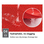 Drainage Non Slip Mats 3'x10' Heavy Duty Commercial Floor Mat Mesh Hollow Door Mat Roll for Swimming Pool Bathroom Kitchen Garage Indoor Outdoor Wet Area,Blue,0.9×3M/3×10FT