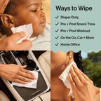 The Honest Company Baby Wipes for Sensitive Skin, Hypoallergenic, Fragrance-Free, Multi-Use, Rose Blossom Design, 576 Count (6 Packs of 96)