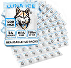 Dry Ice Packs for Shipping Cubes - Long Lasting ice Packs - 24+ Hour Freeze Power - BPA Free - 1200 Pack Bulk 75 lb – Hielo Seco - Reusable Gel Bricks for Food