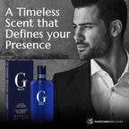 PB ParfumsBelcam G Eau Blue Eau de Toilette Spray ��� Men���s Cologne, Long-Lasting Summer Fragrance for Men and Teen Boys, Perfume para Hombre ��� 3.4 Fl Oz ��� Fresh Blue Scent