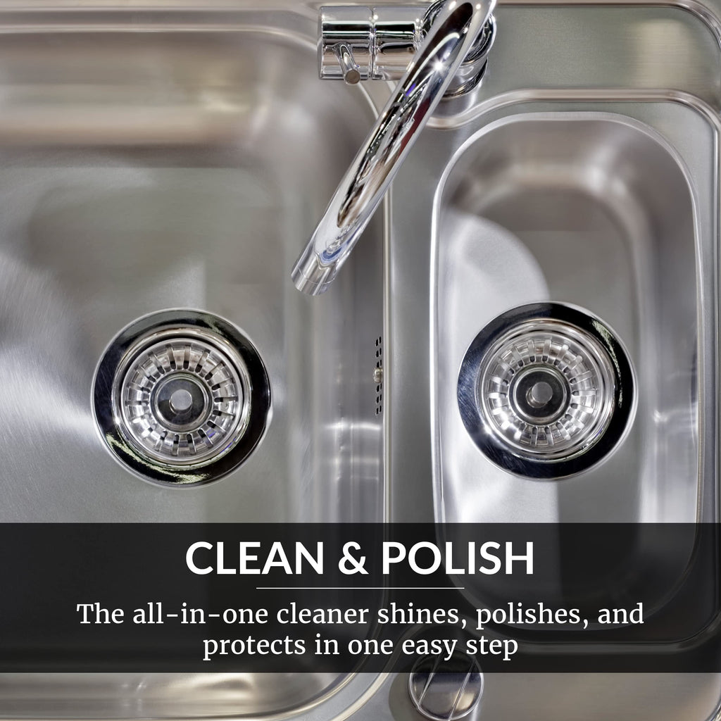 HOPE'S Perfect Sink 8.5 oz Sink Cleaner and Polish, Restorative, Water-Repellant Formula, Stain Remover, Good for Brushed Stainless Steel, Cast Iron, Porcelain, Corian, Composite, 6 Pack