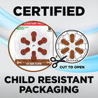 Powermax Size 312 Hearing Aid Batteries, 180 Count Long-Lasting Battery Pack, Brown Long Tab for Easy Change