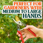 Haus & Garten ForgedPRO 8.75" Heavy Duty Professional Titanium Bypass Pruning Shears - Use As Pruners, Garden Shears, Handheld Pruning Shears For Gardening, Clippers, Garden Scissors, Pruner Tool