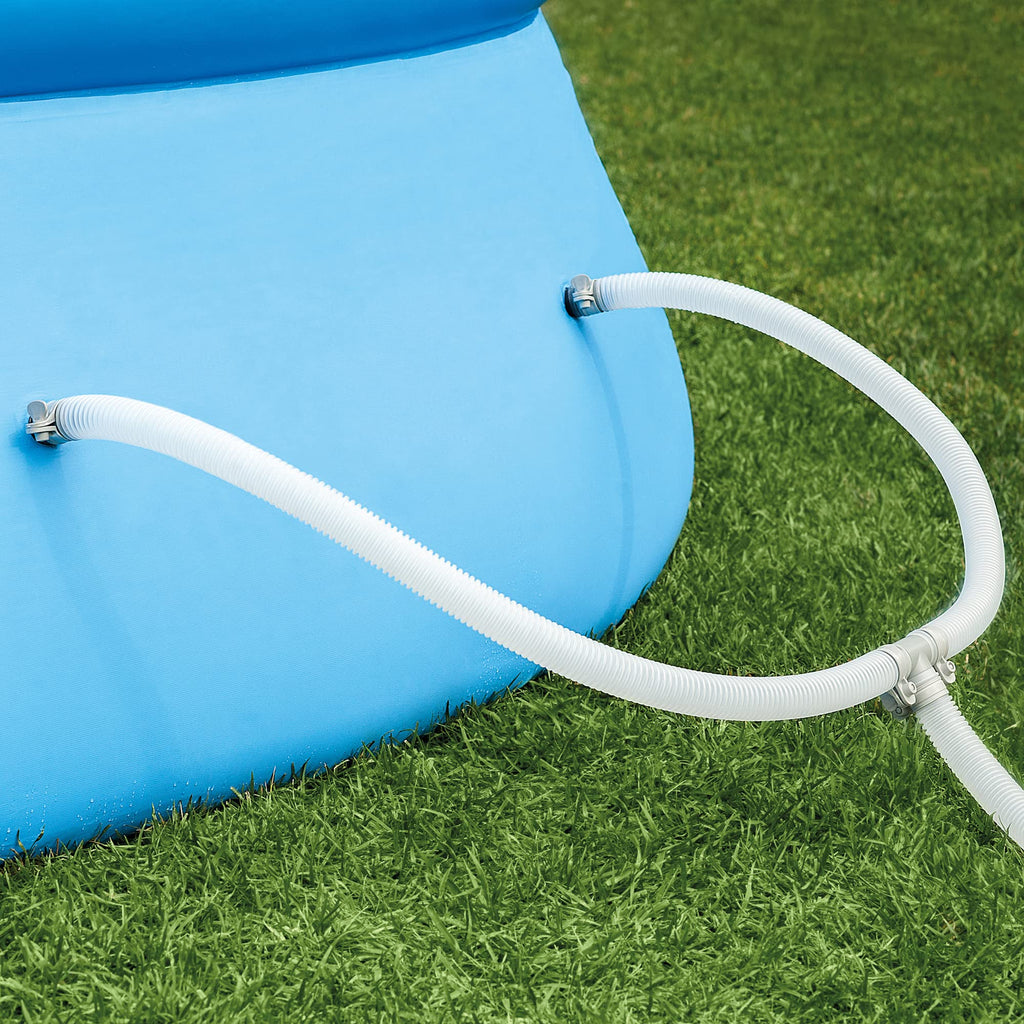 Intex Easy Set 15 ft x 42in Above Ground Pool Set, Round Inflatable Swimming Pool with 1000 GPH Cartridge Filter Pump, Ladder, Cover, & Ground Cloth