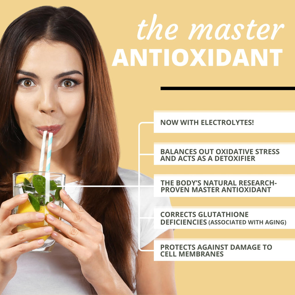 Optimal Health Systems Essential Glutathione | Super Antioxidant + Potent Vitamin C + Electrolytes | Tri-peptide Glutathione Anti-Aging Supplement | 20 Wafers