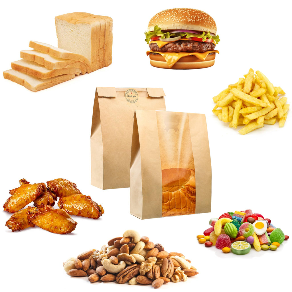 50 Pcs Bread Bags for Homemade Bread 50% Thicker With Window Sourdough Bags