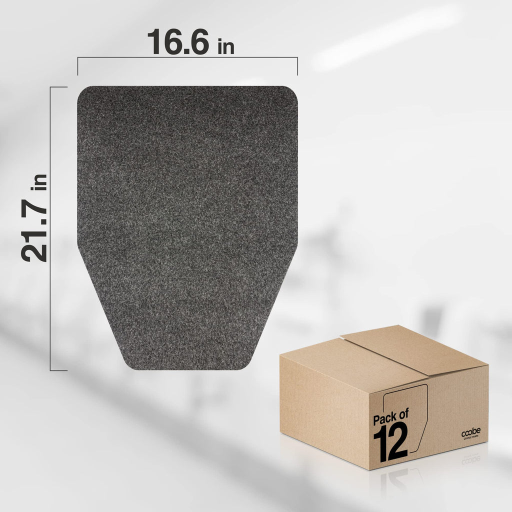 Urinal Mats 12 Pack, Eliminating Bathroom Odor Urinal Floor Pads, Water Absorption Splash Mat, Commercial Pee Pad for Men's Restroom