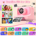 Kids Camera Instant Print, Kids Camera 1080P HD Video Digital Camera