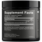 Toniiq 99%+ 40mg Supplement - Ultra High Purity PQQ 40mg Concentrated Formula - PQQ 40 mg 120 Capsules - Pyrroloquinoline Quinone Supplement - 1 Capsule Serving - Vegetarian Capsules