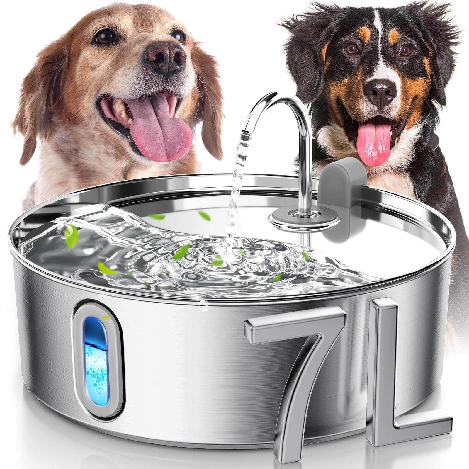 Smartoo Dog Water Fountain for Large Dogs Stainless Steel