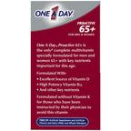 ONE A DAY Proactive 65+, Mens & Womens Multivitamin, Supplement with Vitamin_A, Vitamin_C, Vitamin_D, and Zinc for Immune Health Support*, Calcium, Folic Acid & More, Tablet, 150 Count (Pack of 2)