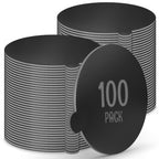 O'CREME Black Round Mini Cake Boards with Tab – 4 Inch Grease-Proof, Foil-Covered, Food Grade Cardboard for Cupcakes, Pastries, Desserts - Ideal for Wedding, Anniversary, Birthday Parties, 100 Count