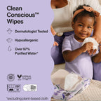 The Honest Company Calm and Cleanse Naturally Scented Wipes, Cleansing, Multi-Tasking, 99% Water Plant Based, Hypoallergenic, Lavender, 240 Count