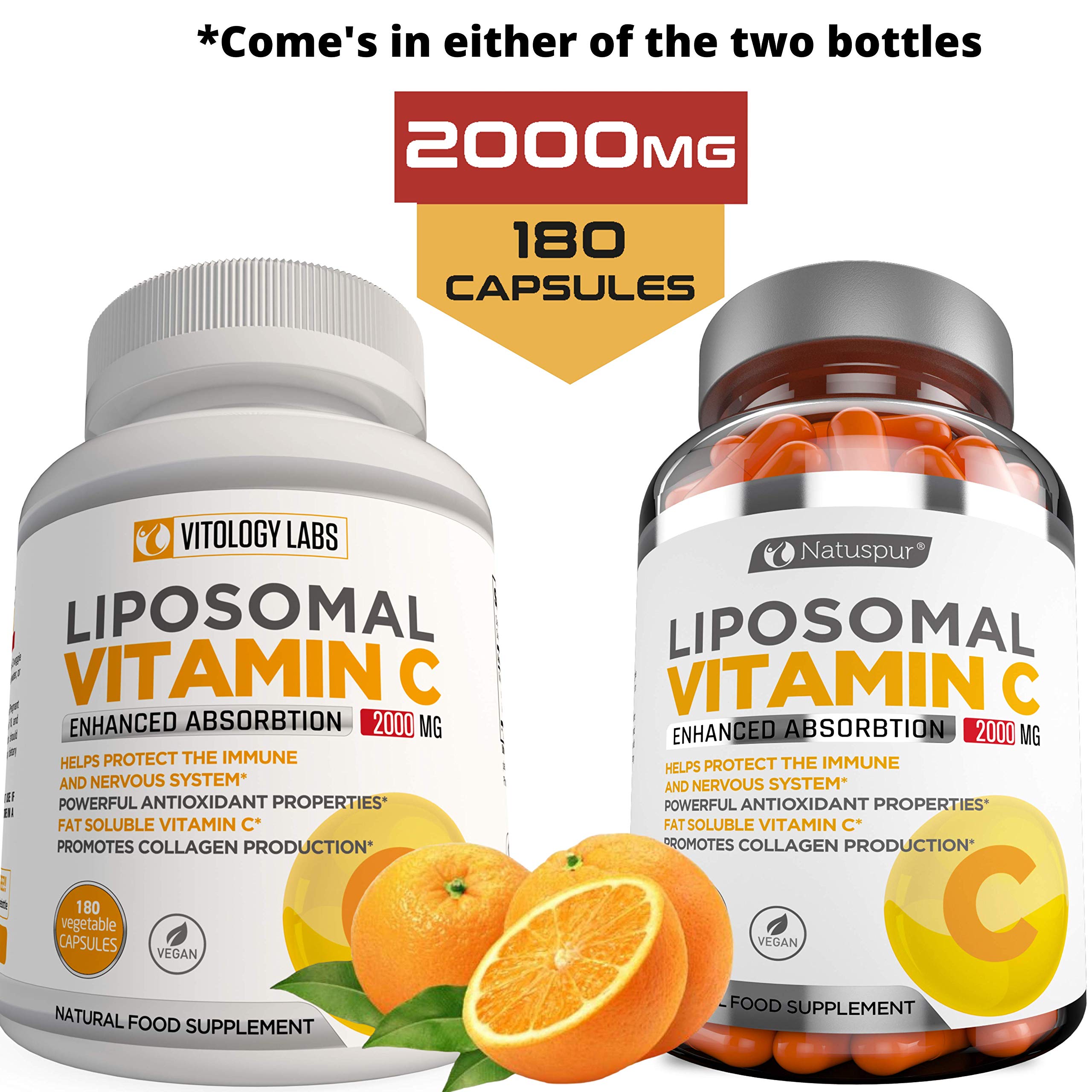 Natuspur Premium Liposomal Vitamin C 2000mg - 180 Capsules