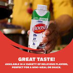 BOOST High Protein with Fiber Ready to Drink Complete Nutritional Drink, Rich Chocolate, Gluten Free, 8 fl oz Bottle, 24 Pack