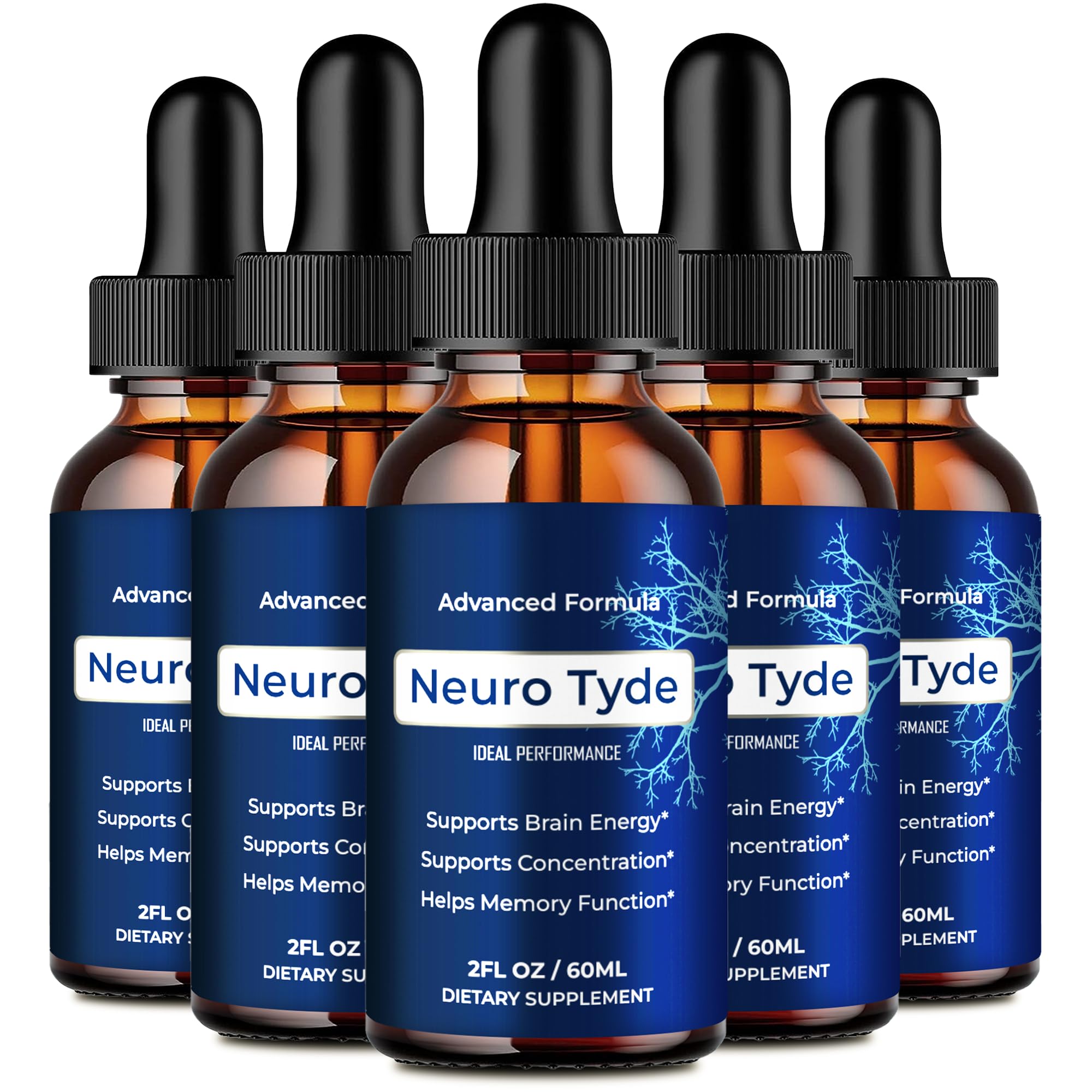 NeuroTyde Drops, Neuro Tyde Droppers Reviews (5 Pack)