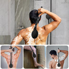 Back Scrubber Anti Slip for Shower, 25.7” Telescopic Back Bath Brush for Shower, Back Scrubber, Exfoliation and Improved Skin Health for Elderly with Limited Arm Movement, Disabled