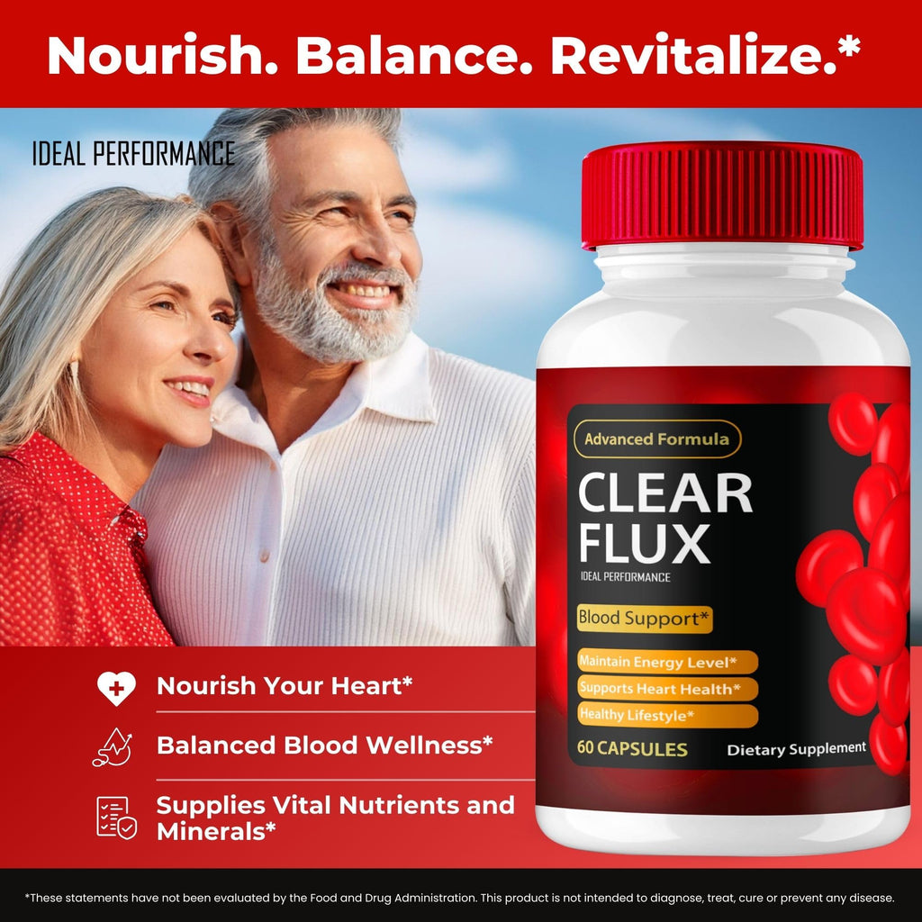 Clear Flux Supplement, Super Boost Clear Flux Supplement, Clear Flux Pills, Official Formula, Premium Support to Maintain Stable Levels & Healthy Circulation, Clear Flux Health Reviews (5 Pack)